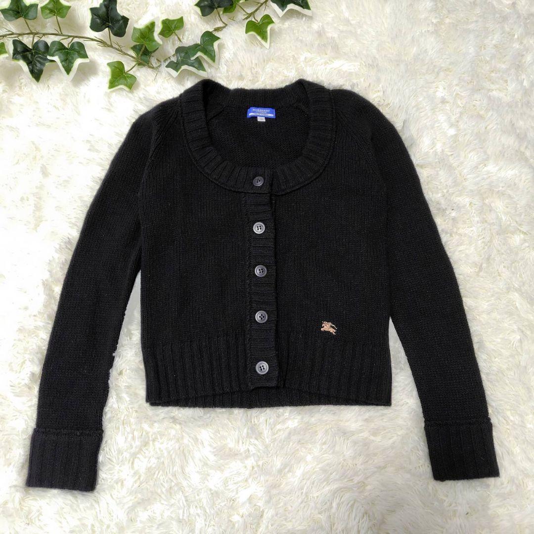 【美品】BURBERRY BLUE LABEL カーディガン　カシミヤ　アンゴラ