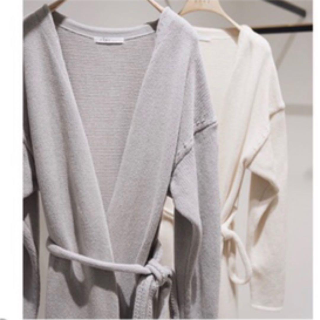 etre tokyo コットンサイドスリットロングガウンGREY