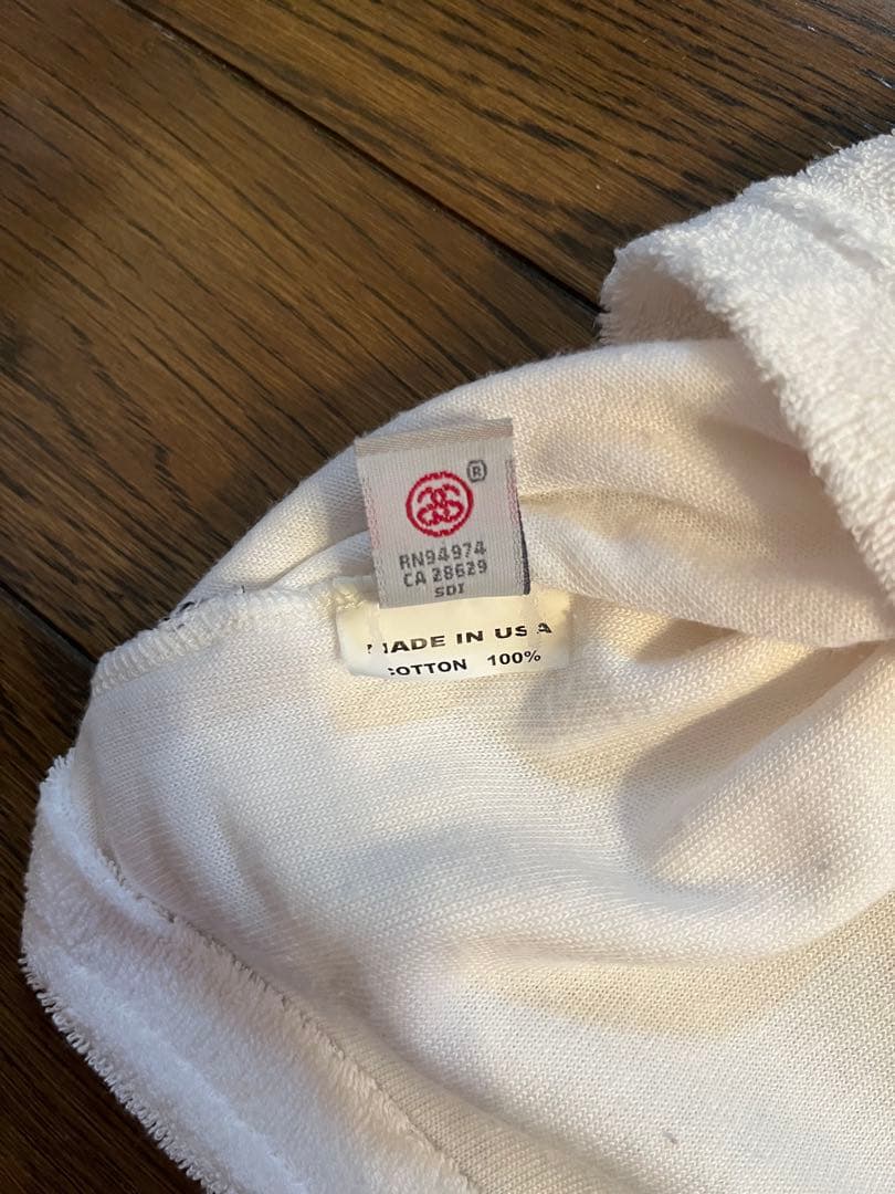 old stussy パイル地 Tシャツ　サイズM made in USA