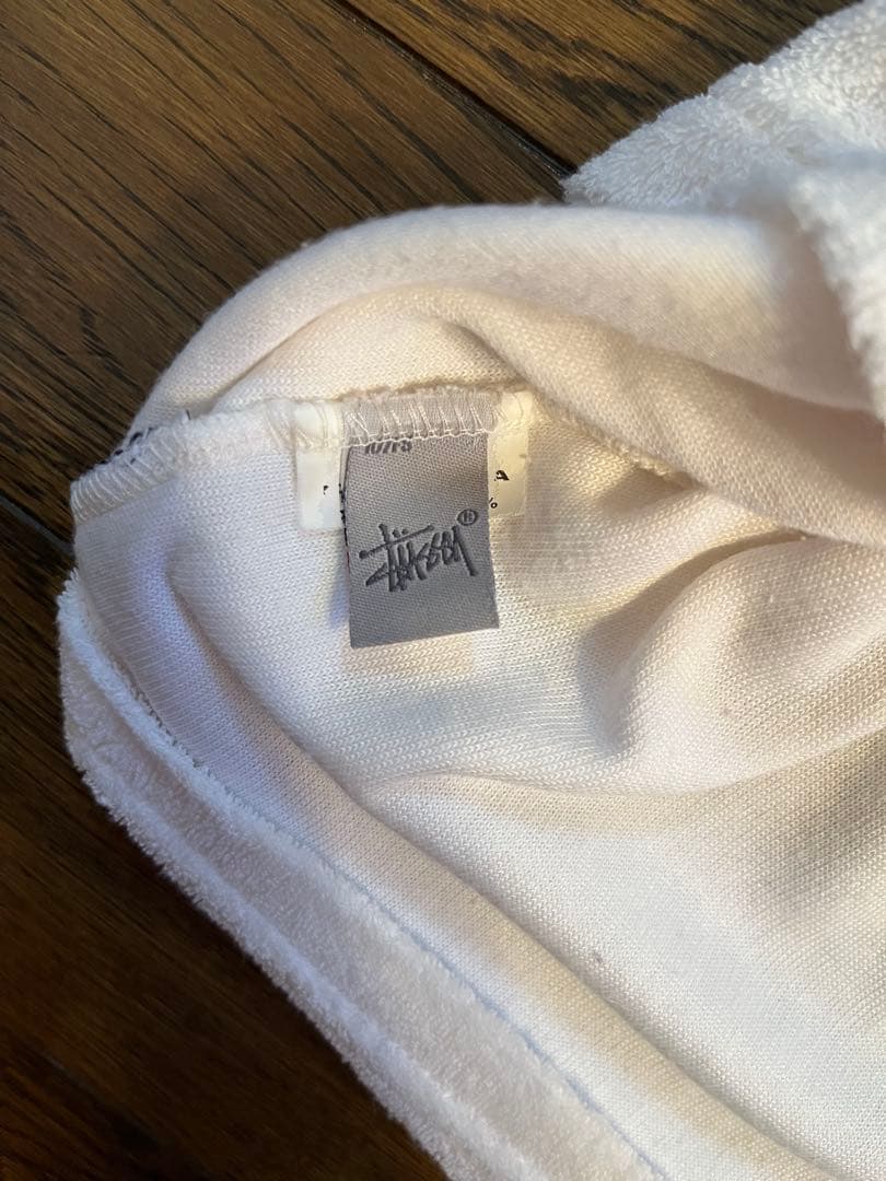 old stussy パイル地 Tシャツ　サイズM made in USA