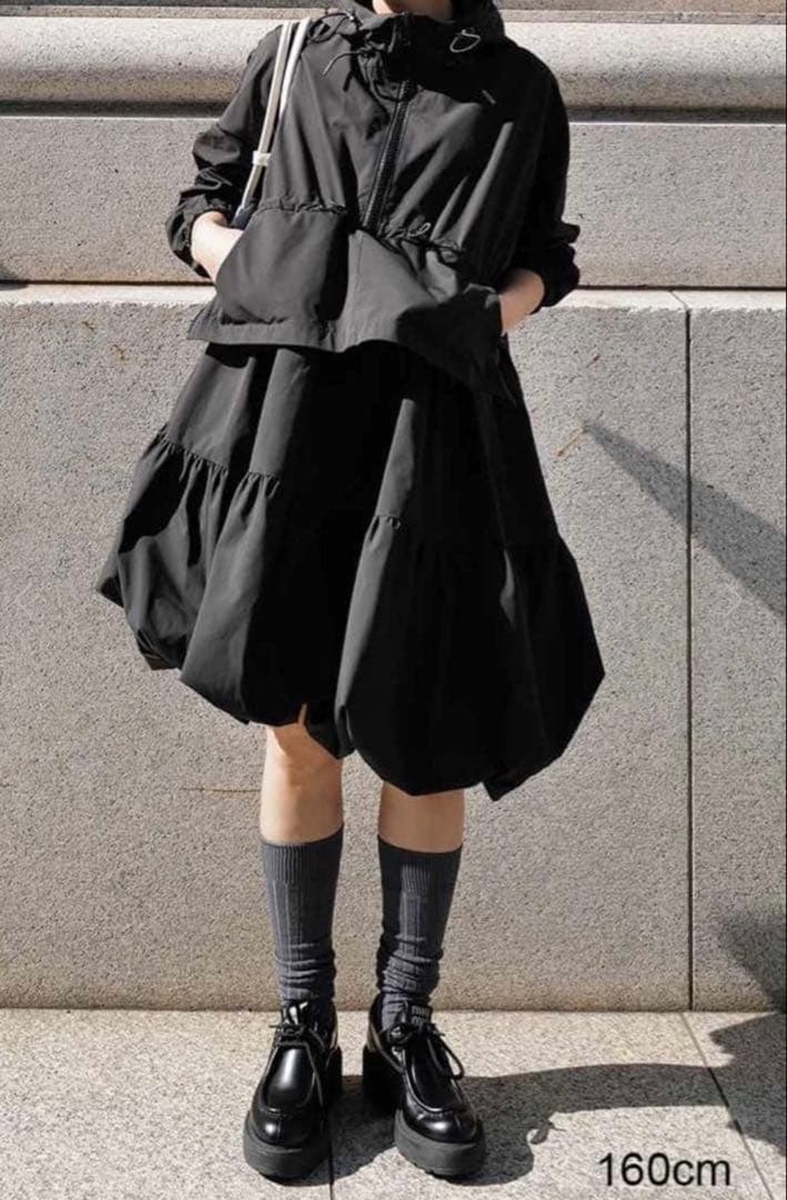 マチャット ハーフジップバルーンドレス
