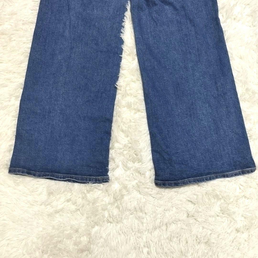 【美品】SOMETHING LISA レースアップワイドデニムパンツ S