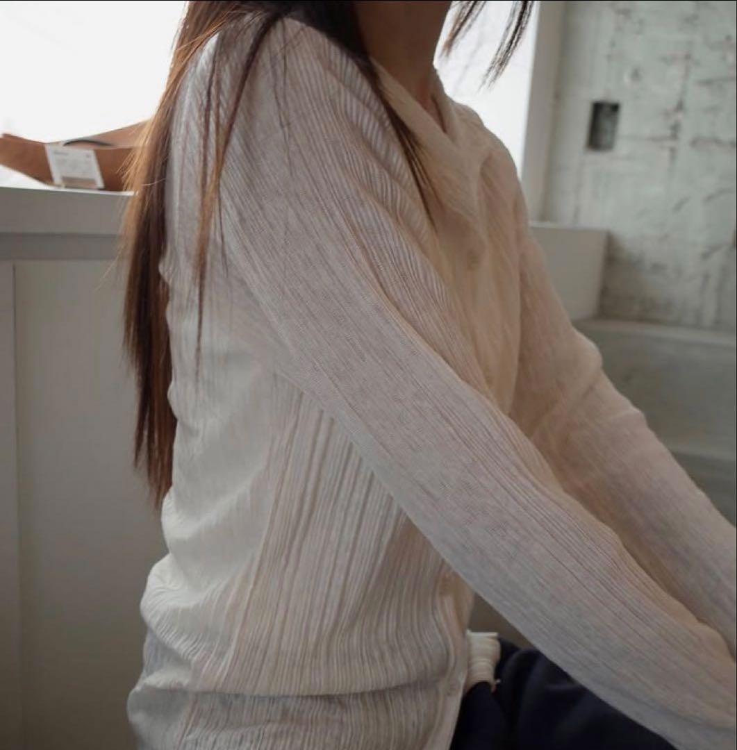 【ohotoro】Flow High Neck Cardigan