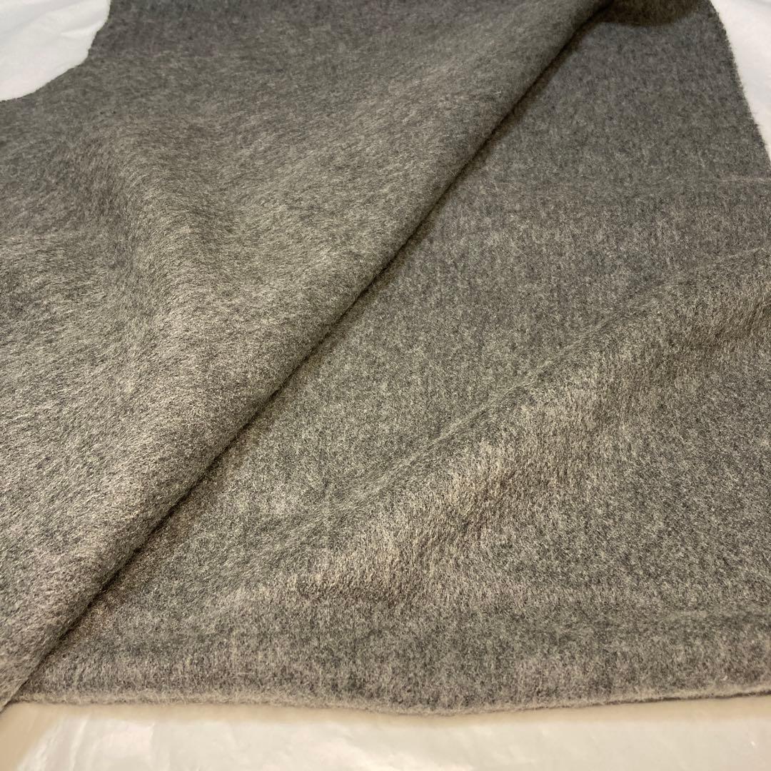 美品 ジョンストンズ カシミヤ100％ 中判ストール ミッドグレー 国内正規品