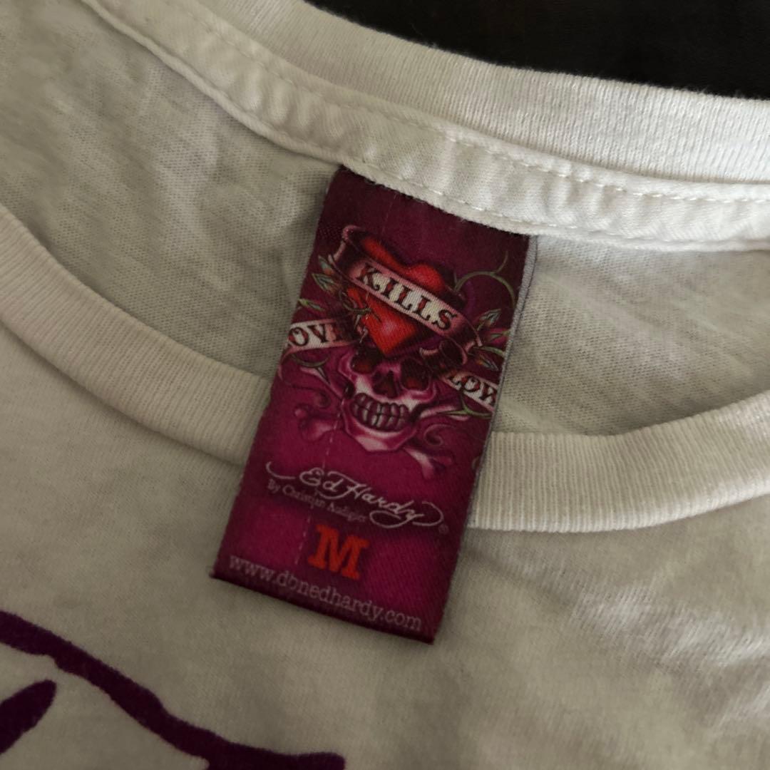エドハーディ ed hardy スカル ラインストーン Tシャツ