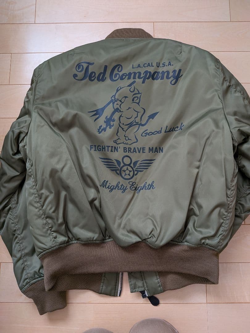 Ted Company MA-1フライトジャケット 42 オリーブグリーン