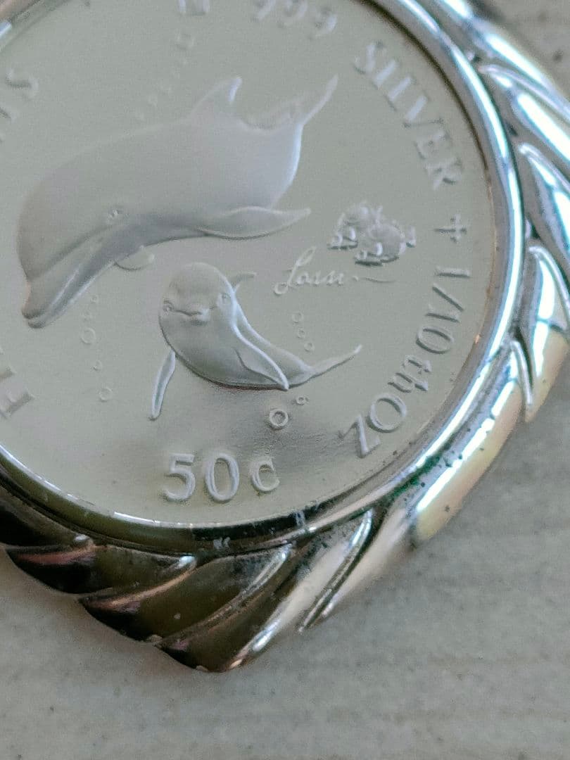 【ペンダントトップ 】［純銀］silver999 クック諸島