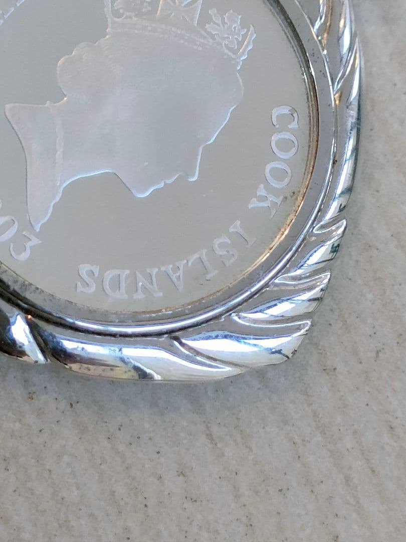 【ペンダントトップ 】［純銀］silver999 クック諸島