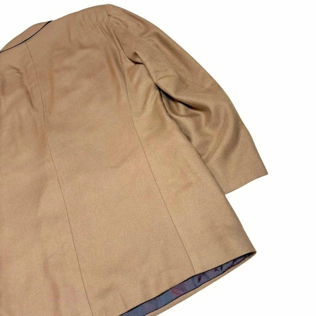 最高級 カシミヤ100%　ダンヒル　ダブルブレストジャケット　キャメル　XL