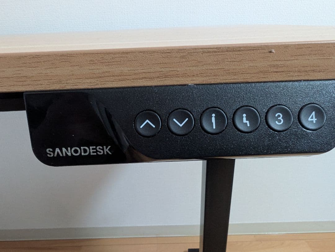 H*様 最終!!《SANODESK》 昇降式 高さ調整デスク 良品 木/ライトブ