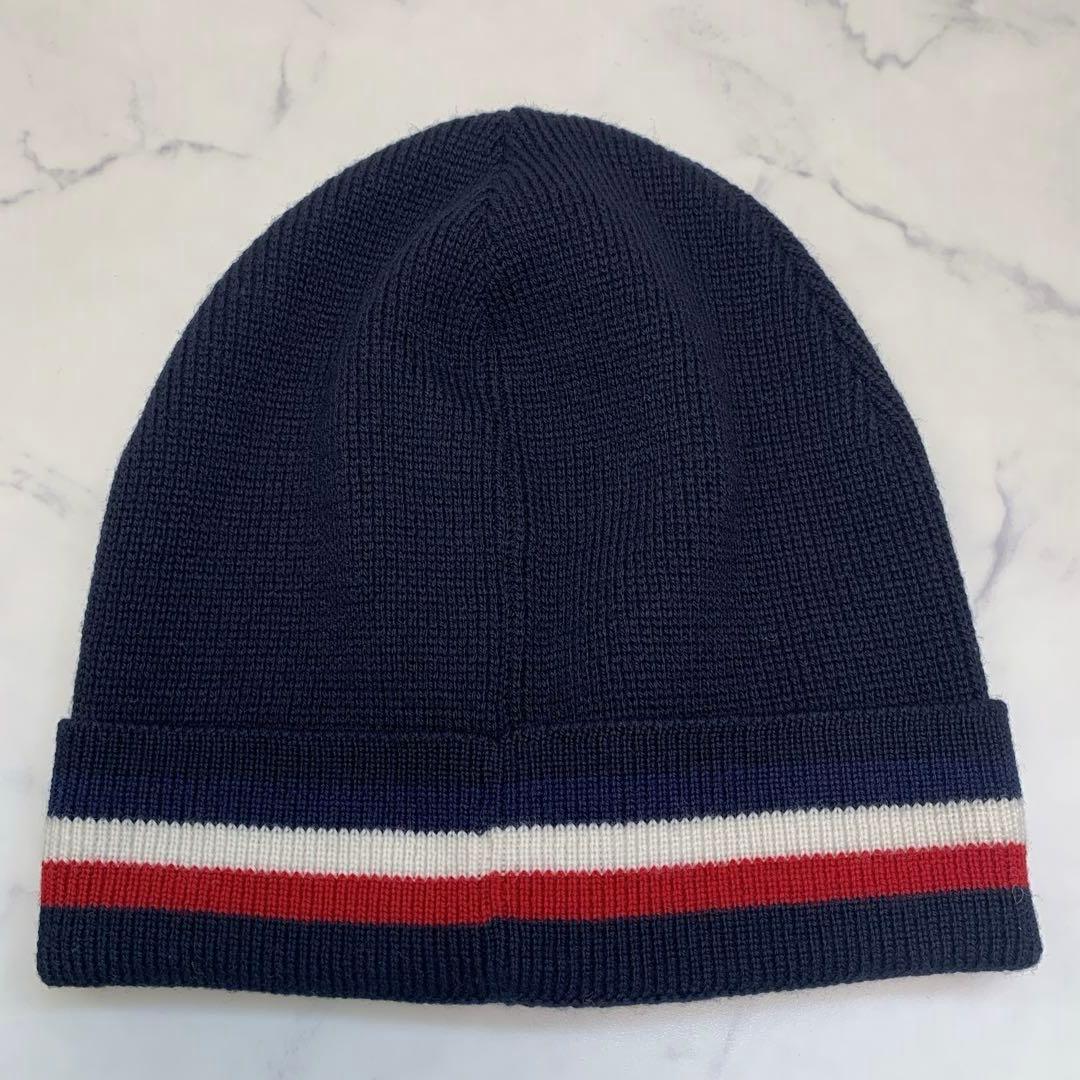MONCLER モンクレール ニット帽　ネイビー