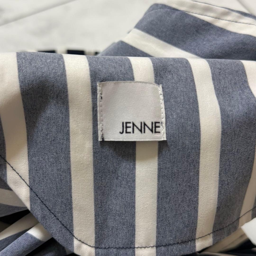 美品❣️JENNEジェンヌ シャープボーダーAラインスカート　L