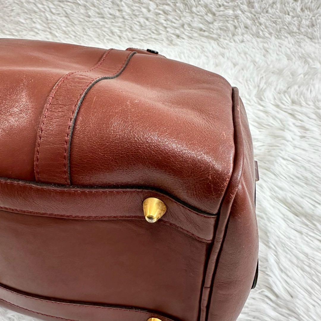 Cartier カルティエ ミニボストンバック マストライン ボルドー