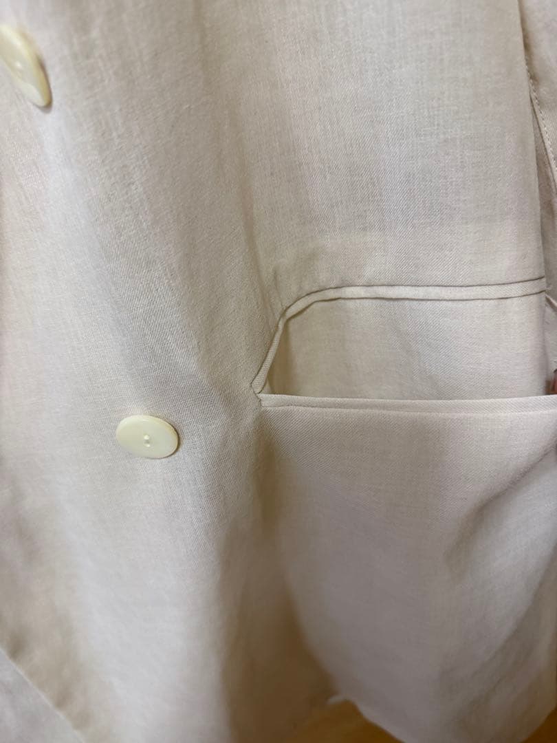 美品⭐︎24SS ラウンジドレス リネンライクシアージャケット アイボリー