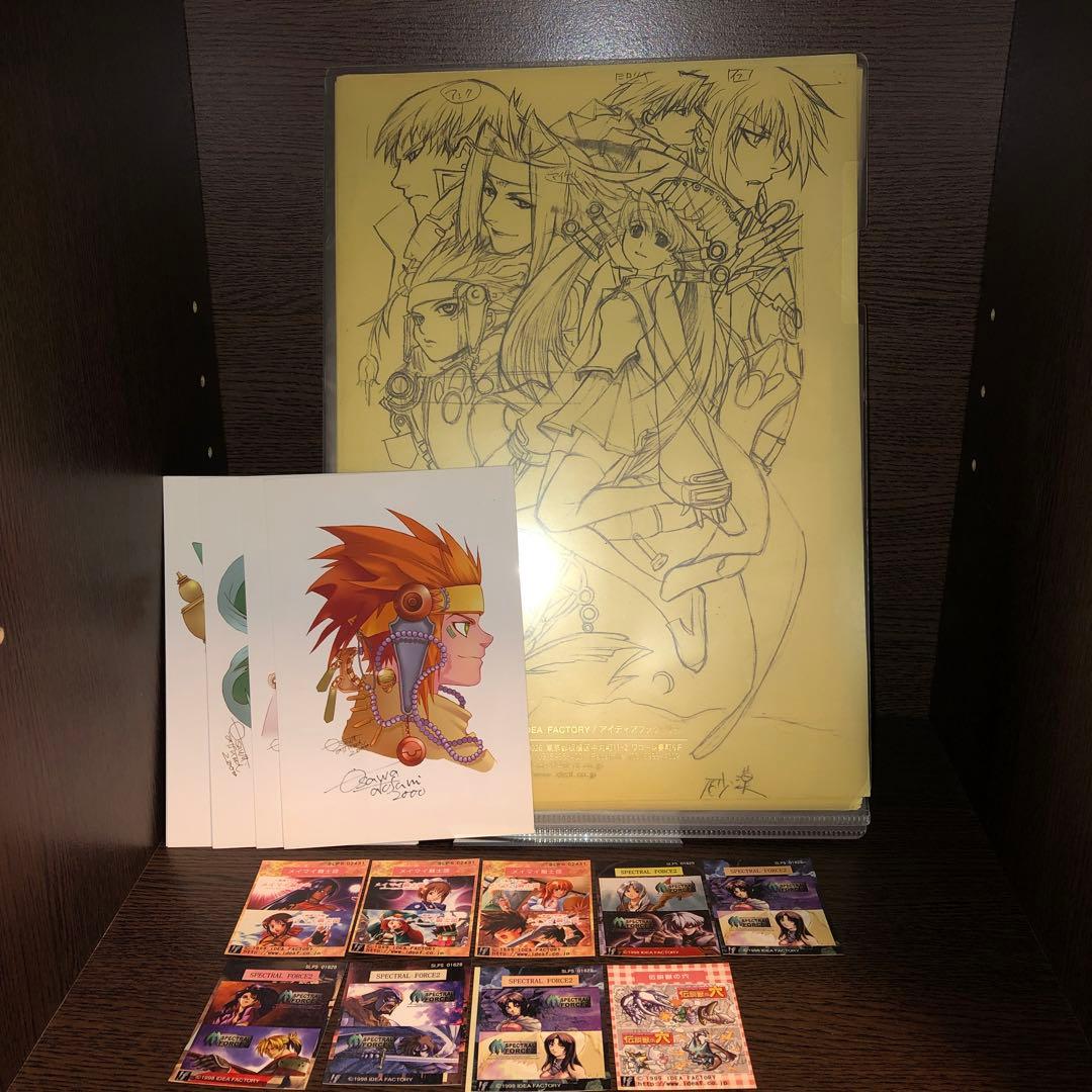 アイディアファクトリー 大沢篤史 原画 シール ポストカード レア