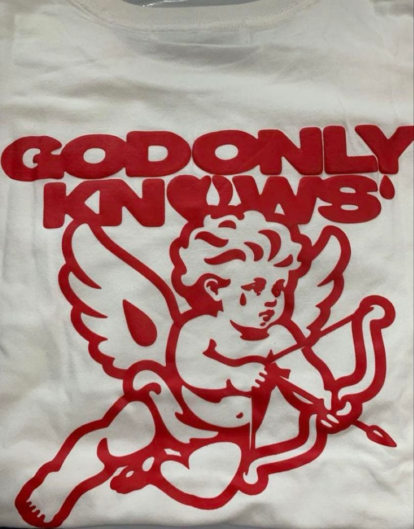 Sサイズ GOD ONLY KNOWS ANGEL TEE WHITE 岩田剛典