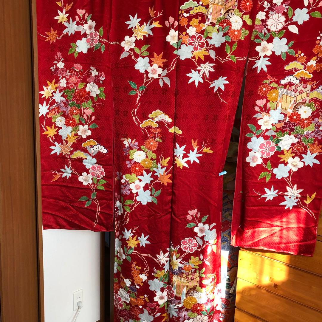 ちい様 千總　正絹振袖　未仕立て仮絵羽