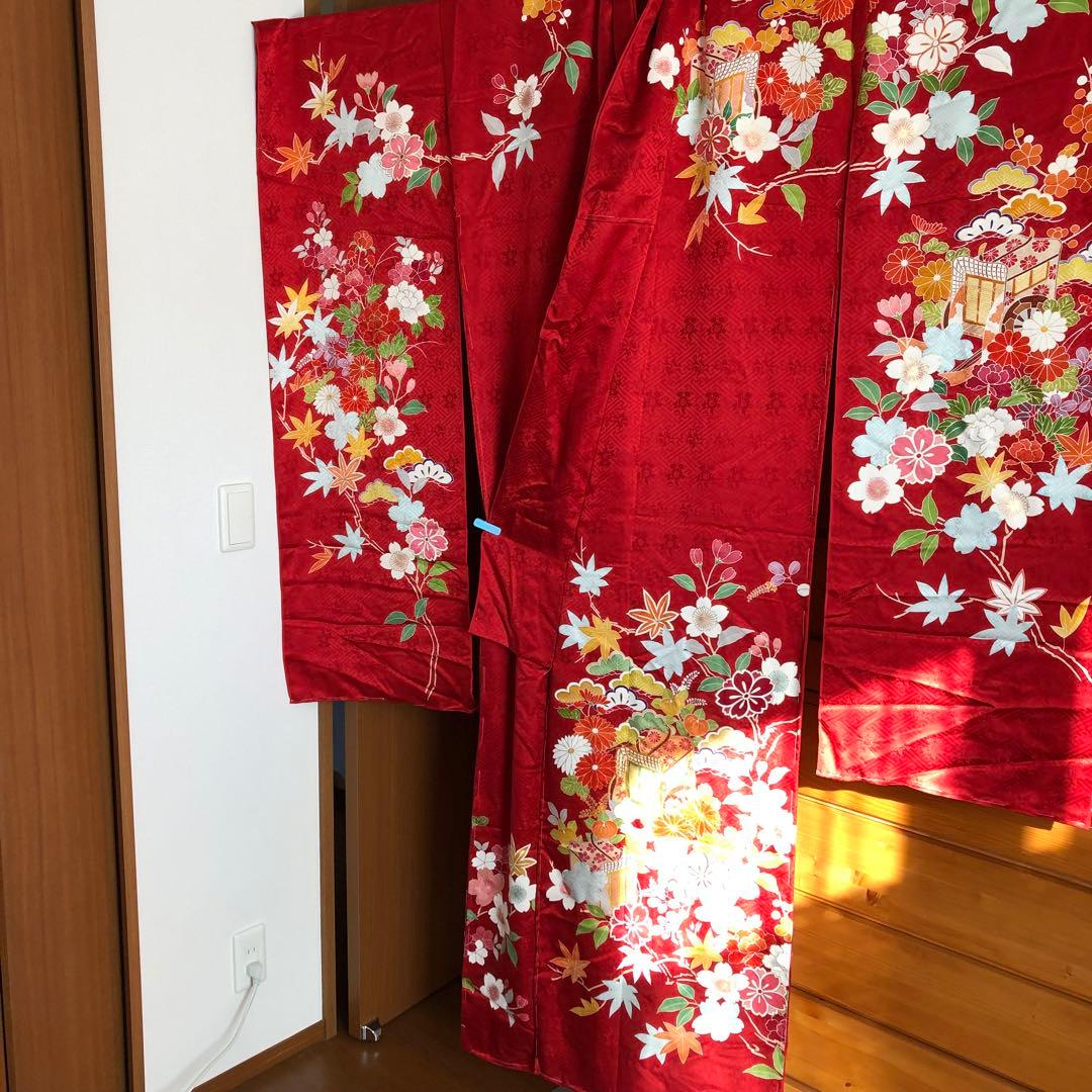 ちい様 千總　正絹振袖　未仕立て仮絵羽