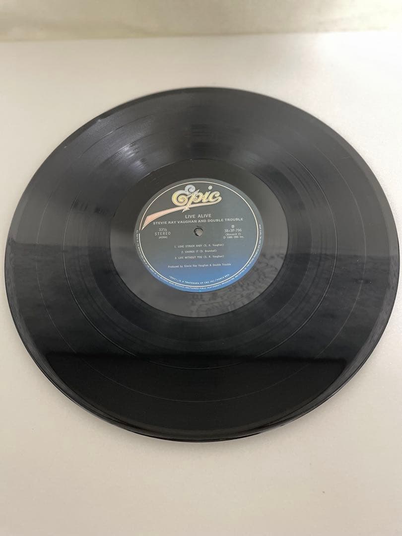 【美品】Stevie Ray Vaughan LIVE ALIVE 2枚組LP