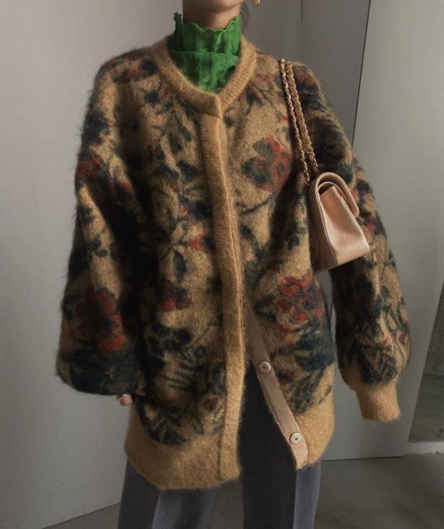 トップス Ameri VINTAGE 3WAY NOSTALGIC RUG KNIT