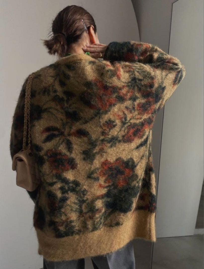 トップス Ameri VINTAGE 3WAY NOSTALGIC RUG KNIT