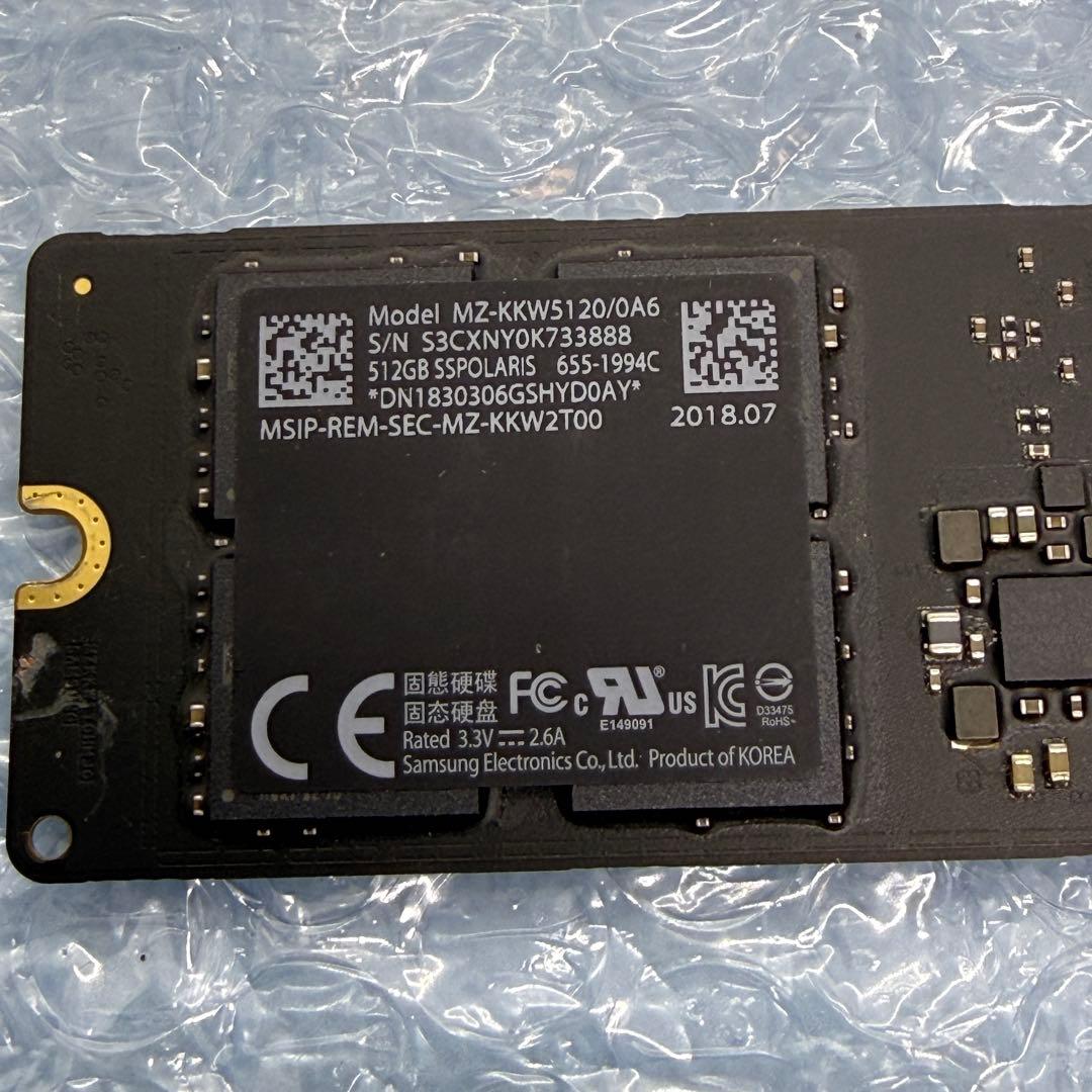 ★SSD★Samsung MacBook/Pro/Air用 NVMe 512GB
