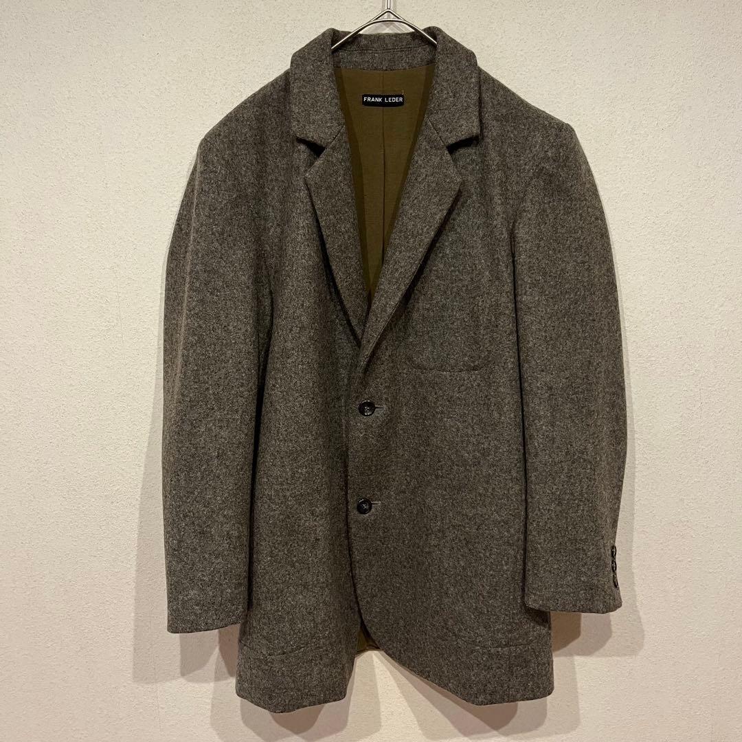 【美品】FRANK LEDER ウール テーラード ジャケット グレー