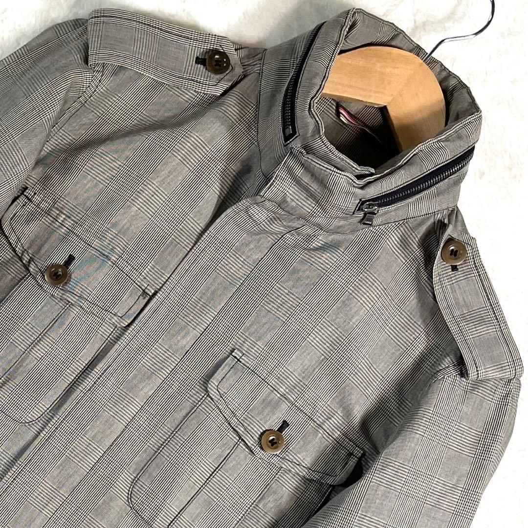 【極美品】Paul Smith グレンチェック ミリタリーブルゾン メンズ L