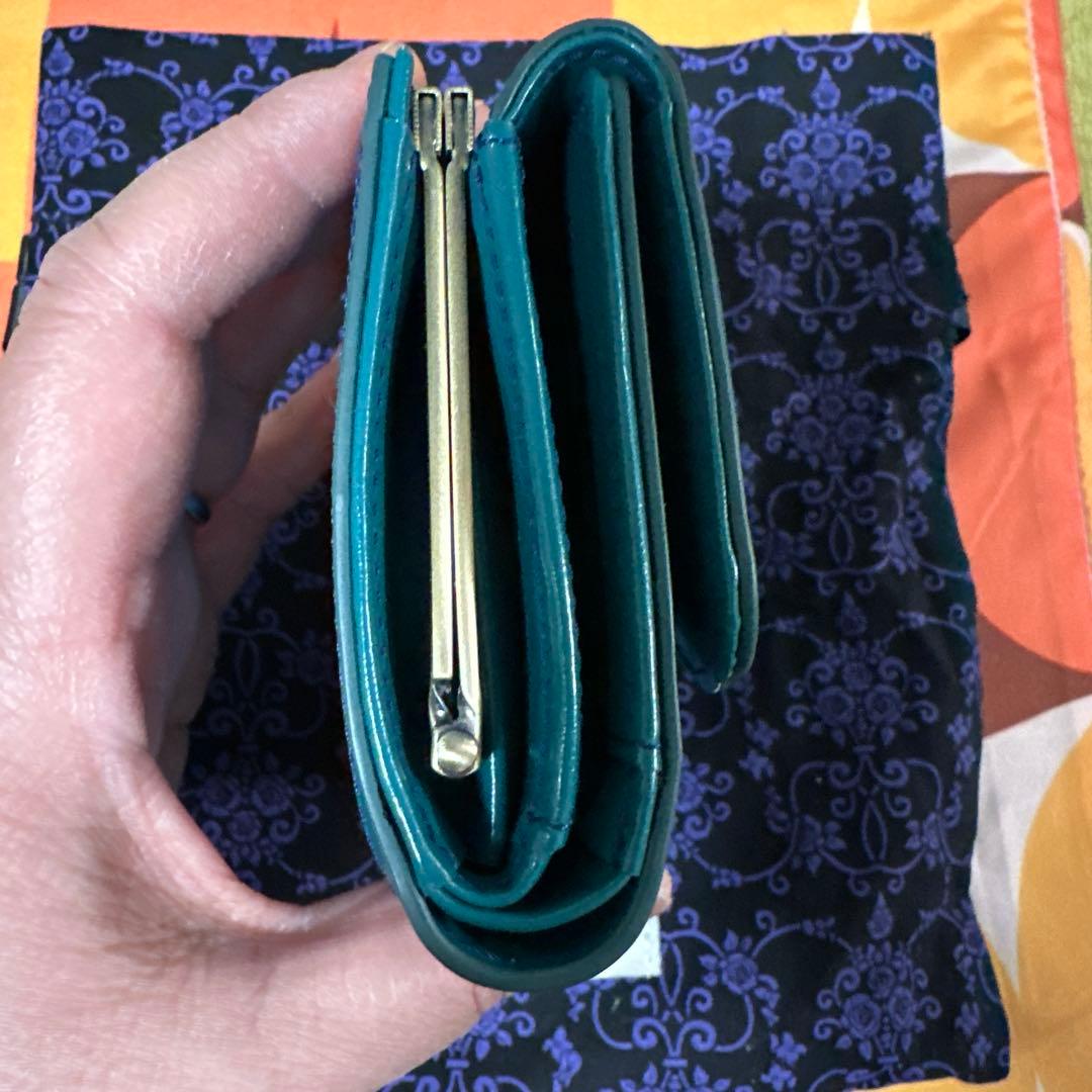 ANNA SUI 二つ折り財布 青