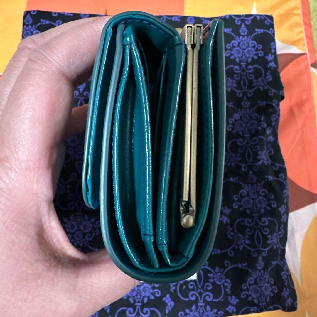 ANNA SUI 二つ折り財布 青