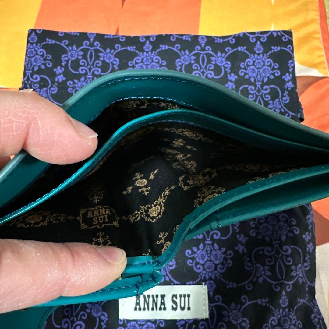 ANNA SUI 二つ折り財布 青