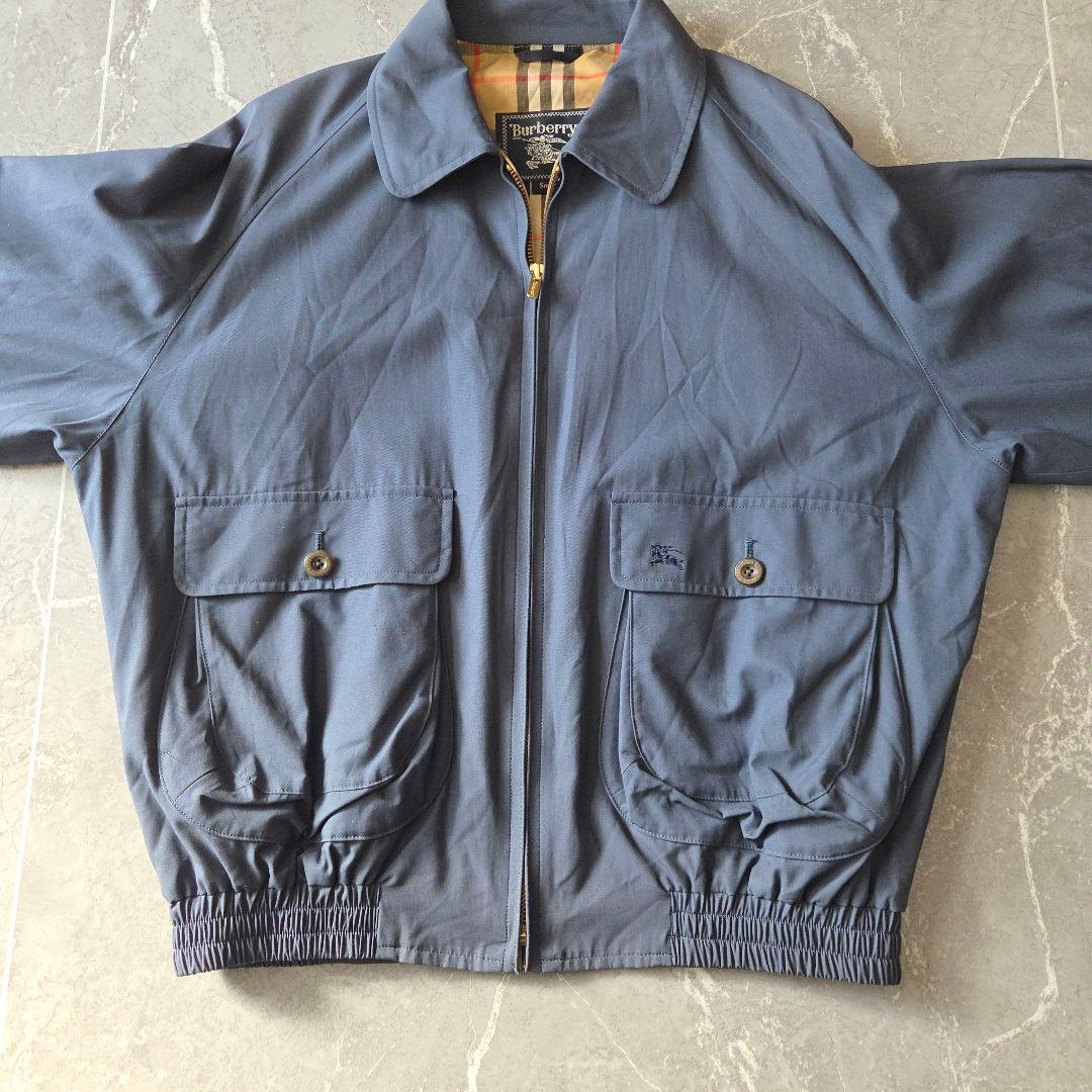 日本製 90s Burberrys 綿 スイングトップ 裏ノバチェック S