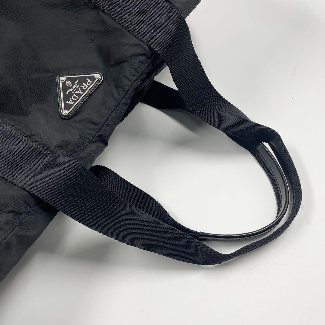 【✨美品✨】プラダ ボストンバッグ 三角ロゴ ナイロン ブラック