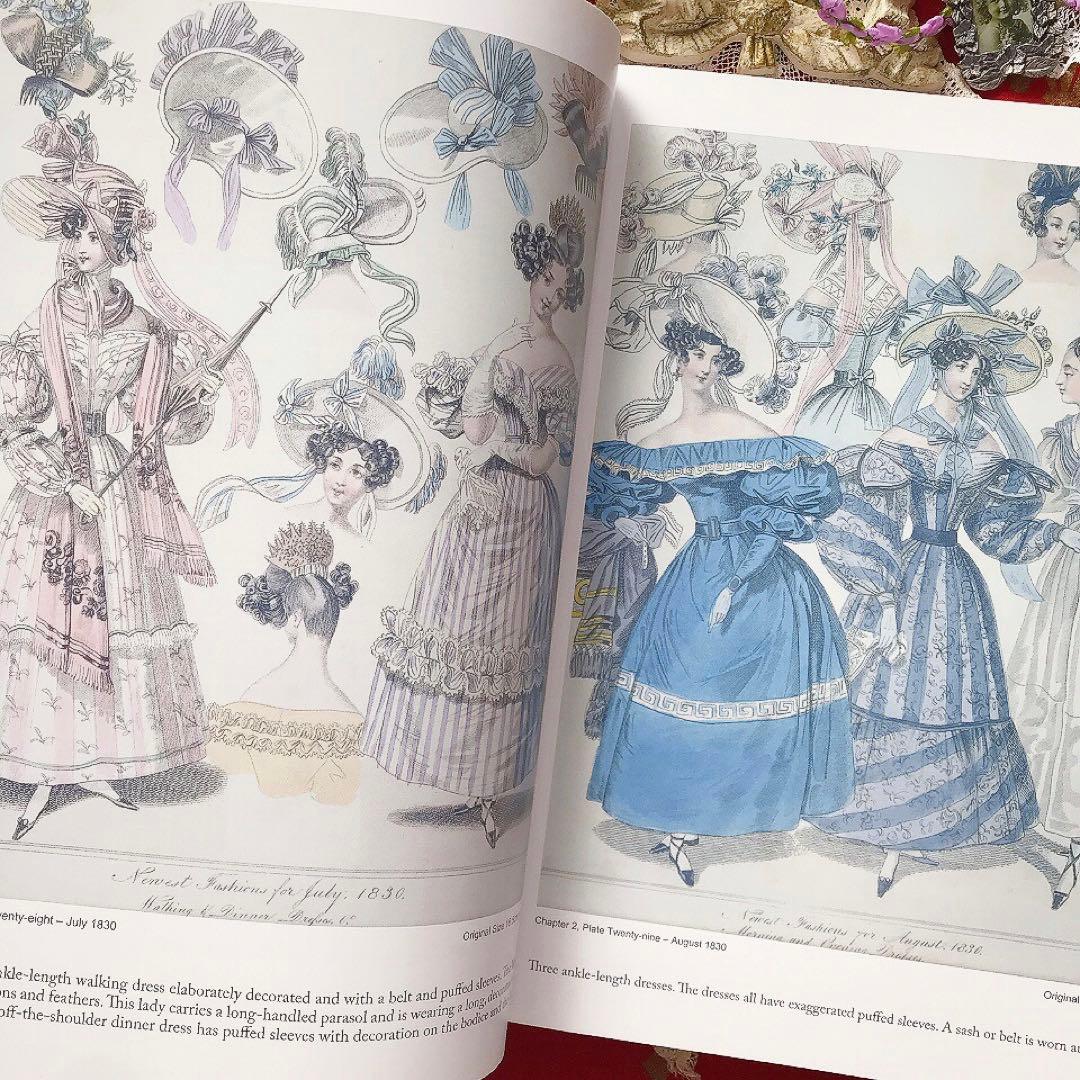 ヴィクトリアン 19世紀ファッションプレート豪華本♡アンティークドレス クロモス