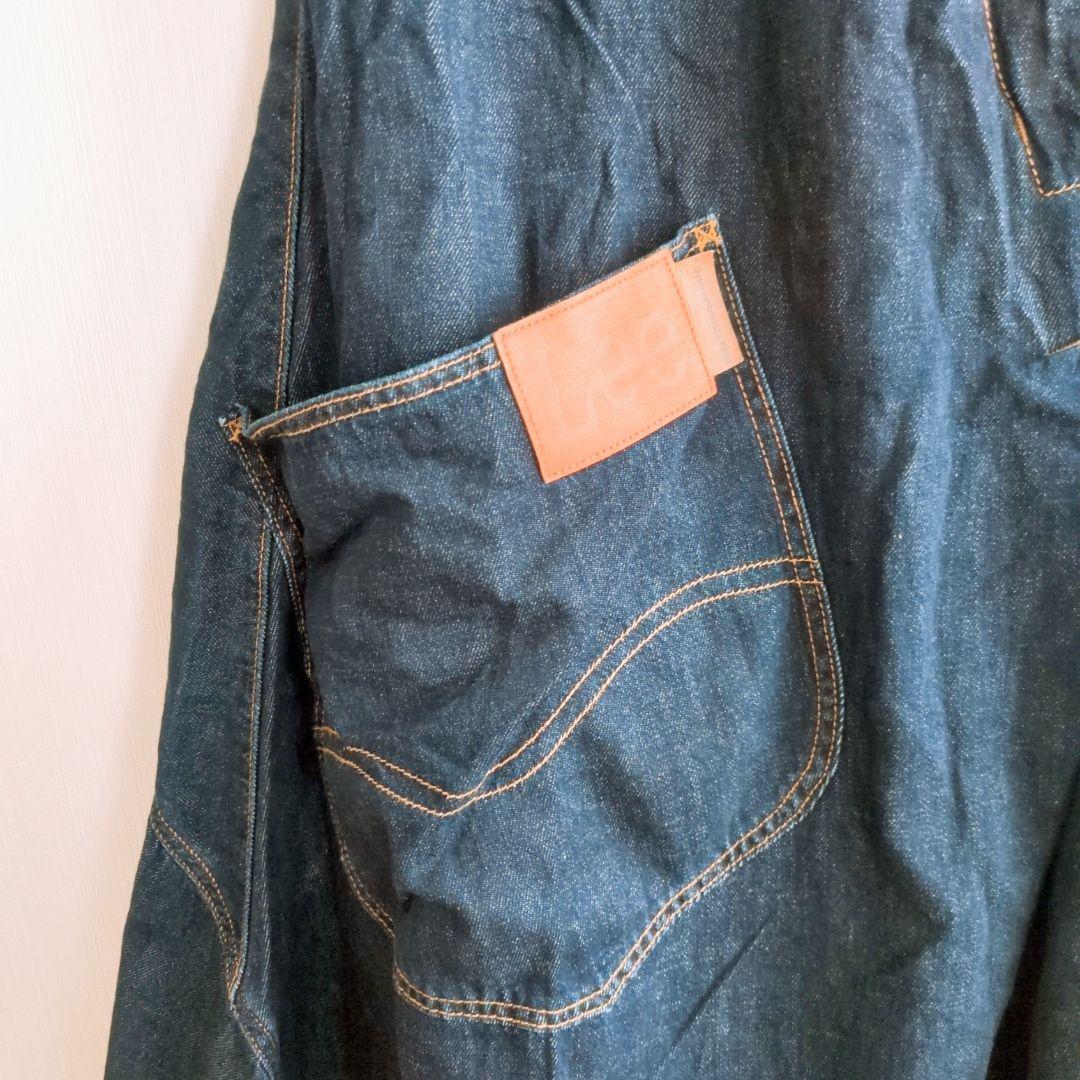 美品 メルシーボークー × Lee デニム 変形スカート 大きめポケット S