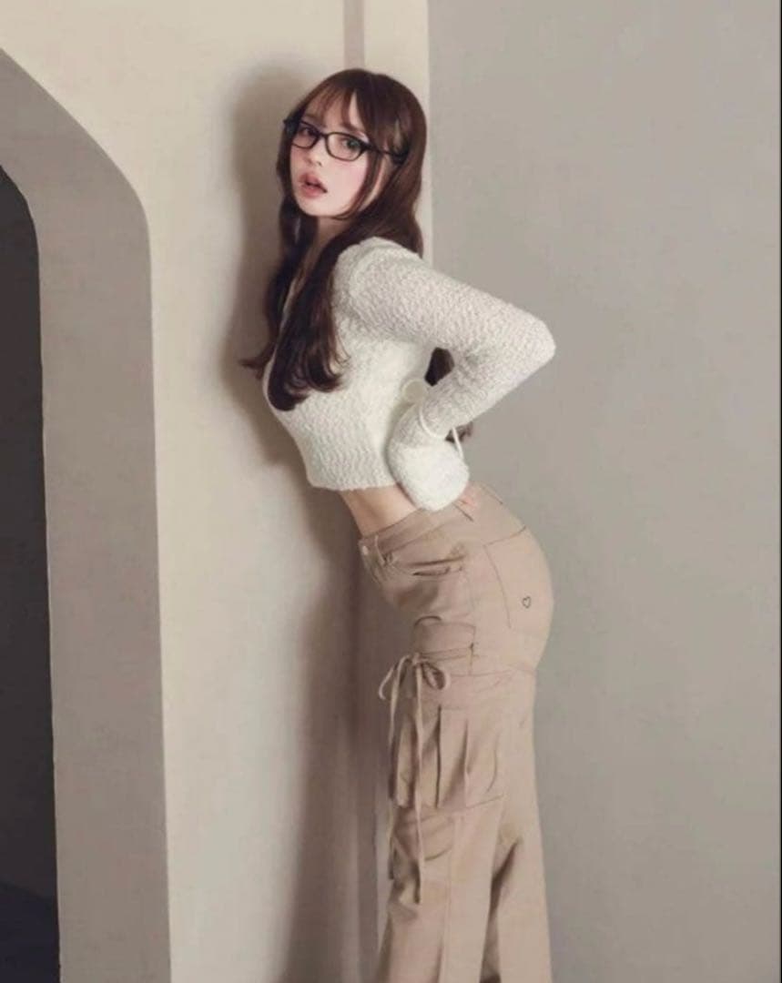 パンツ andmary Heart point cargo pants beige S
