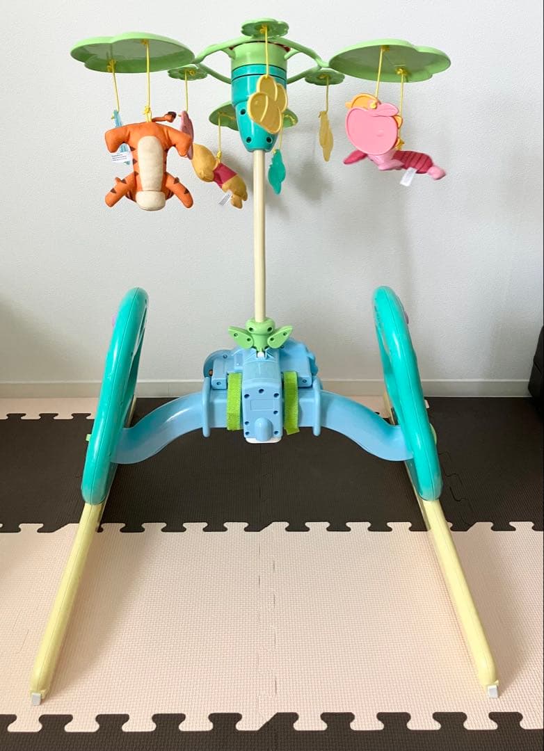 【美品】プーメリー えらべる回転6WAYジム くまのプーさん 付属品完備