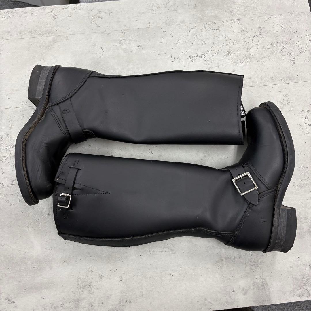 FRYE 15R ENGINEER BOOTS 77555 BLACK フライ