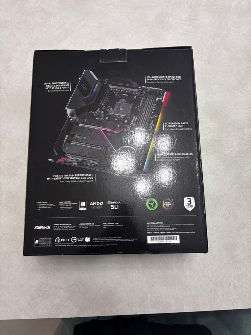 マザーボード kikuchiASRock x570taichi RazerEdition