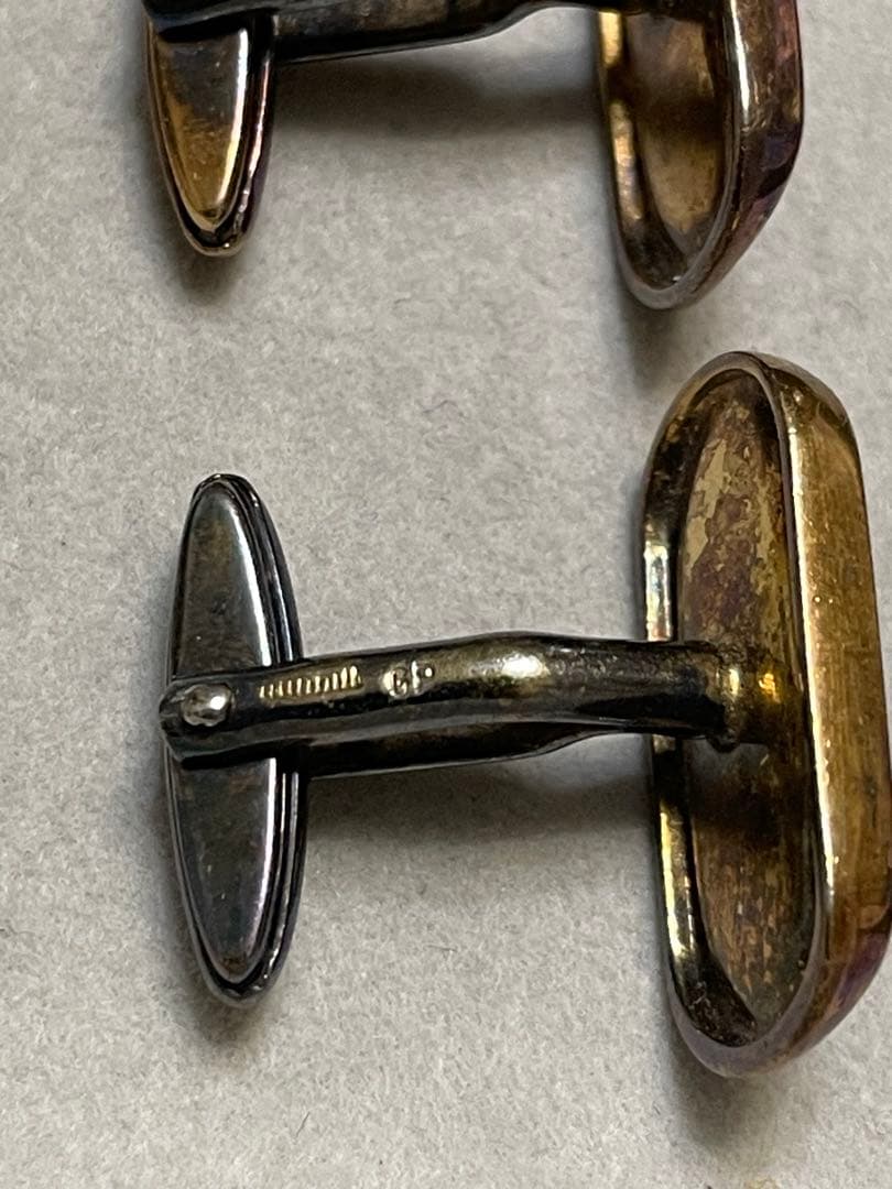 ヴィンテージ　dunhill カフス　SILVER925 刻印ラピスラズリ