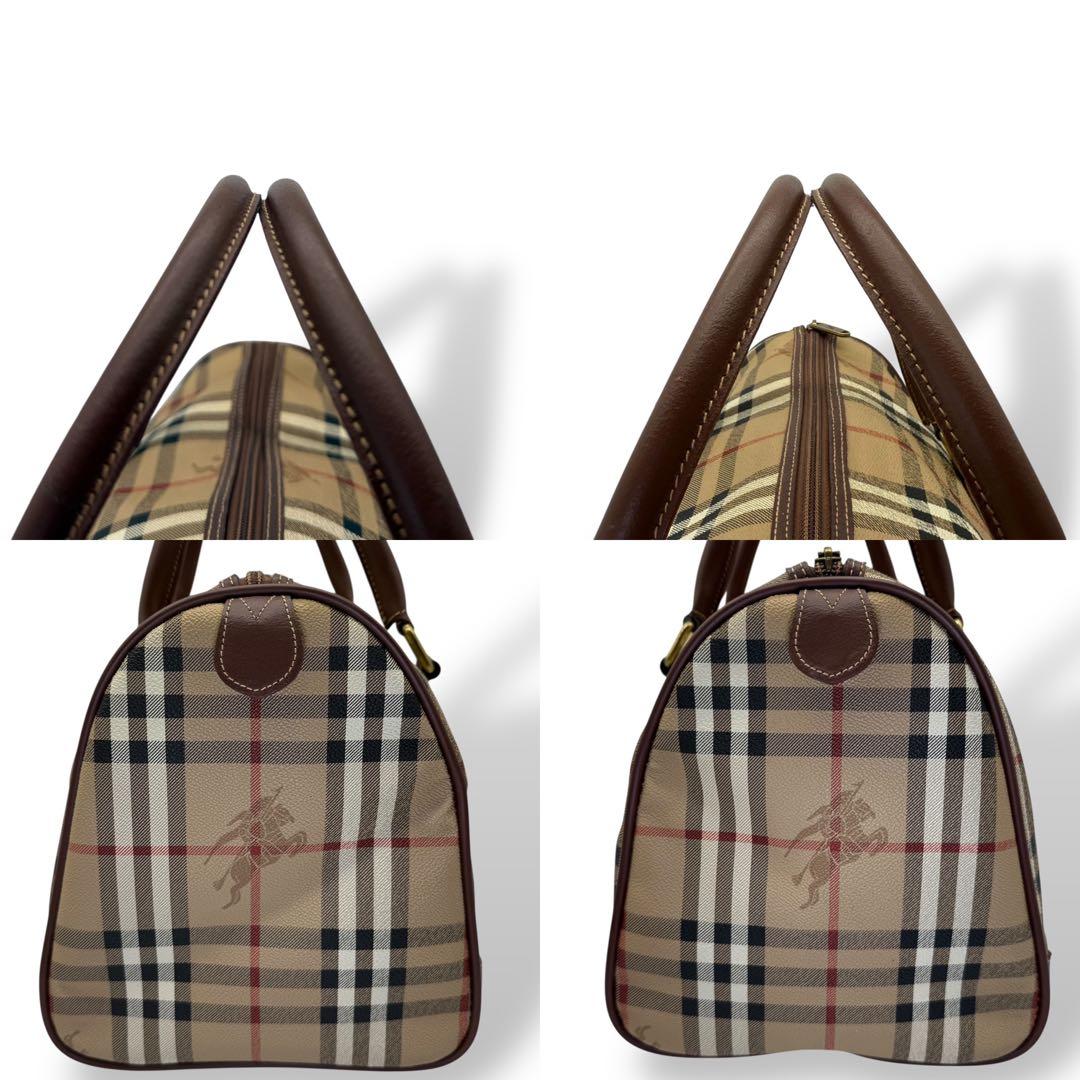 BURBERRYS バーバリー ボストンバッグ ノバチェック シャドーホース