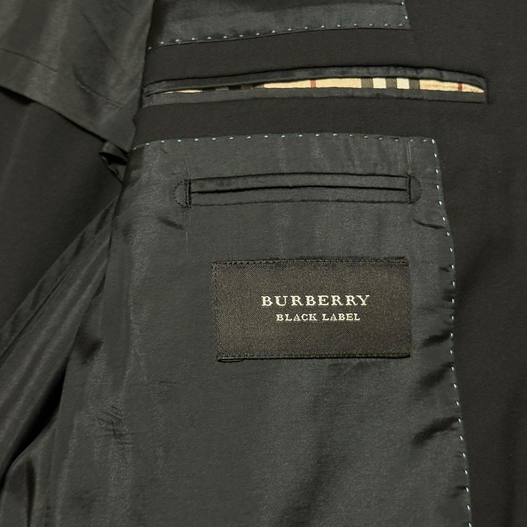 美品　バーバリーブラックレーベル　スーツセットアップ　黒　L位