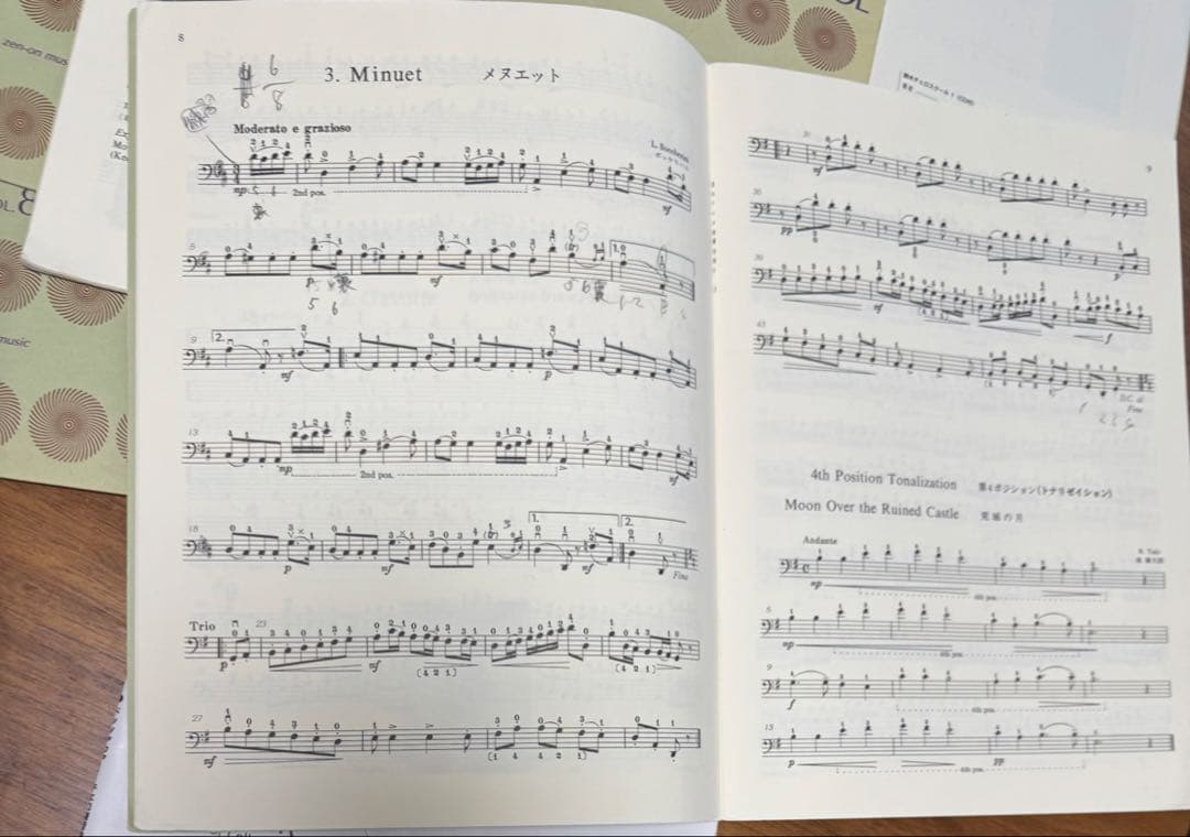 シ*ン様 スズキメソード　チェロ指導曲集　全巻　CDつき　ドッツァウアー　書き込