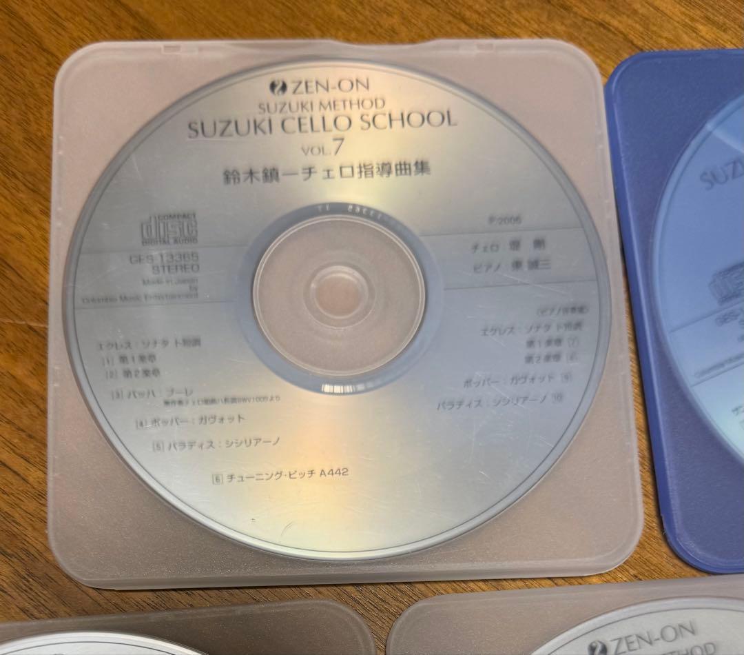シ*ン様 スズキメソード　チェロ指導曲集　全巻　CDつき　ドッツァウアー　書き込