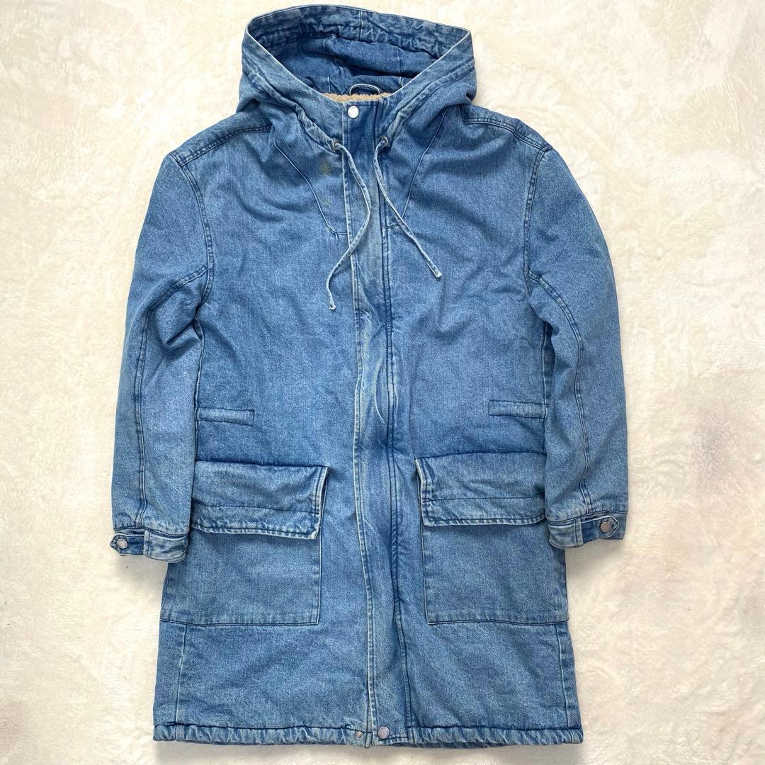 み✨超希少完売品✨ デニムコート モッズコート ボア フーデッド