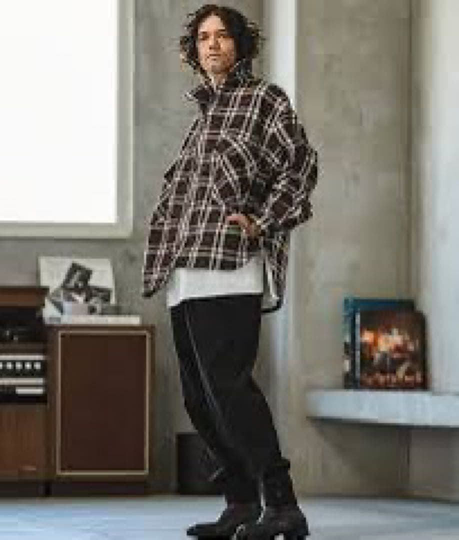 CAMBIO(カンビオ)mj10312-ワイドシルエットチェックCPOジャケット