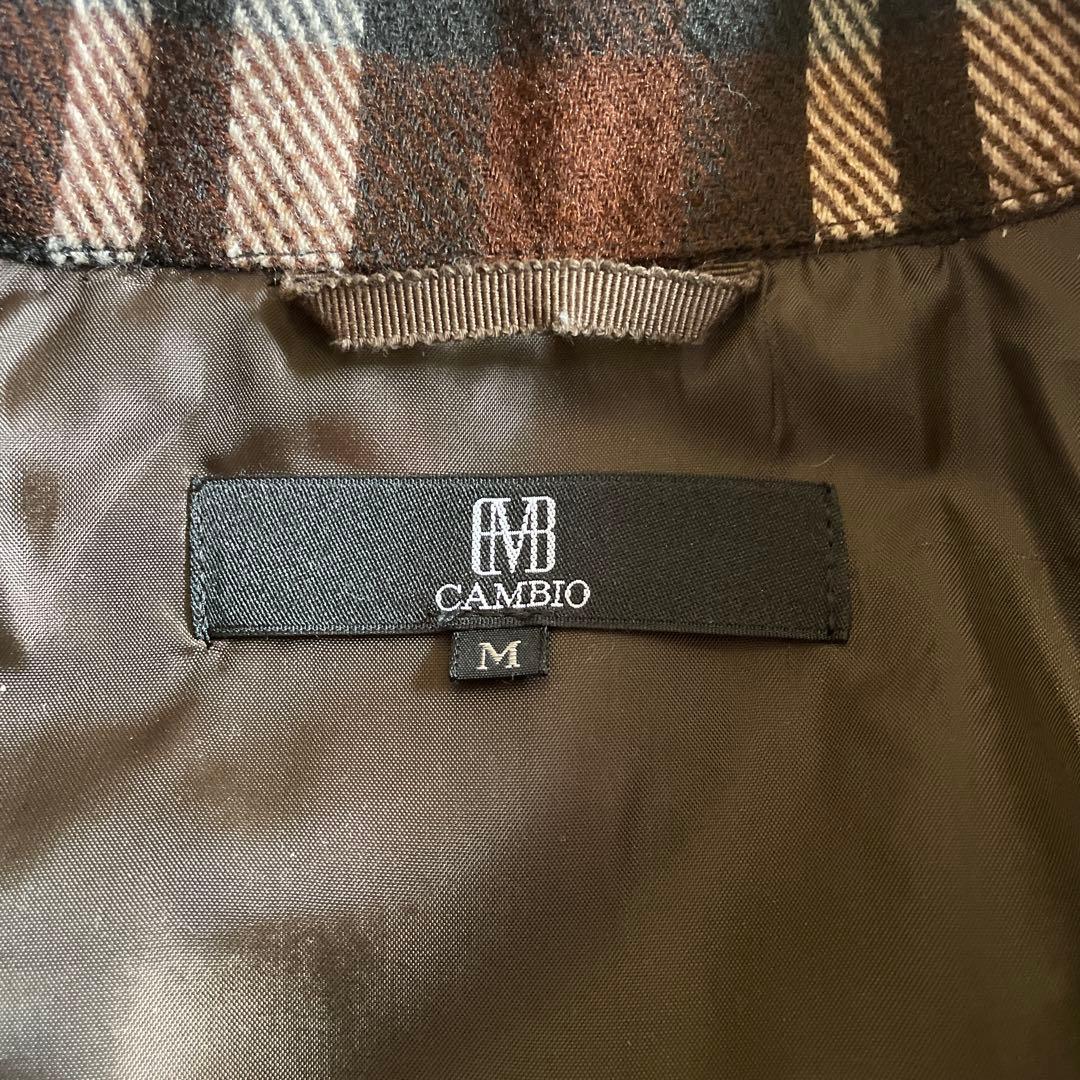 CAMBIO(カンビオ)mj10312-ワイドシルエットチェックCPOジャケット