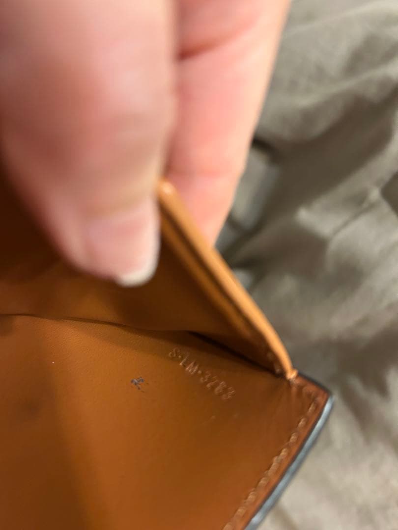 CELINE ブラウンレザー 三つ折り財布 保存袋付き