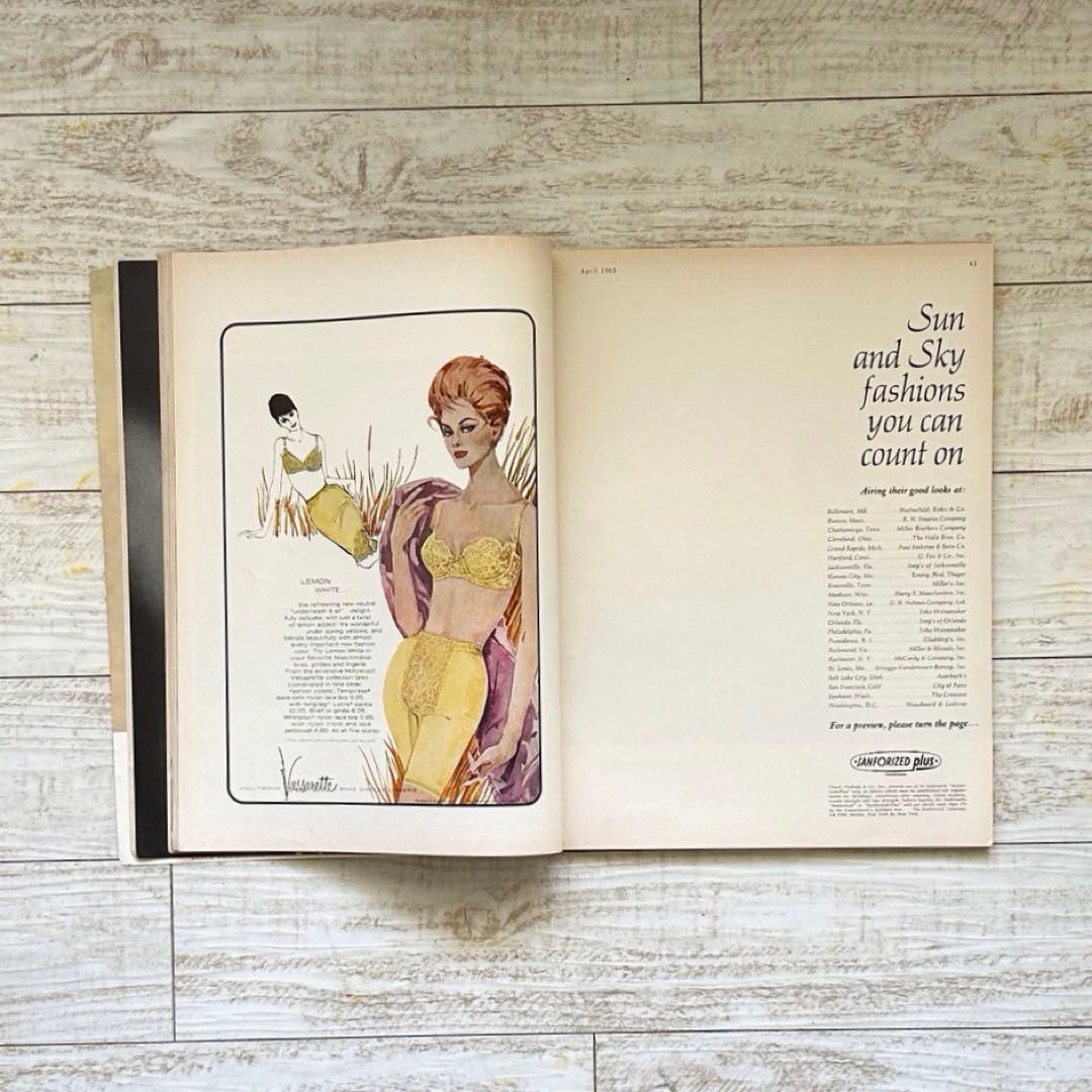 HARPER’S BAZAAR　ハーパーズ・バザー　1963年　ヴィンテージ雑誌