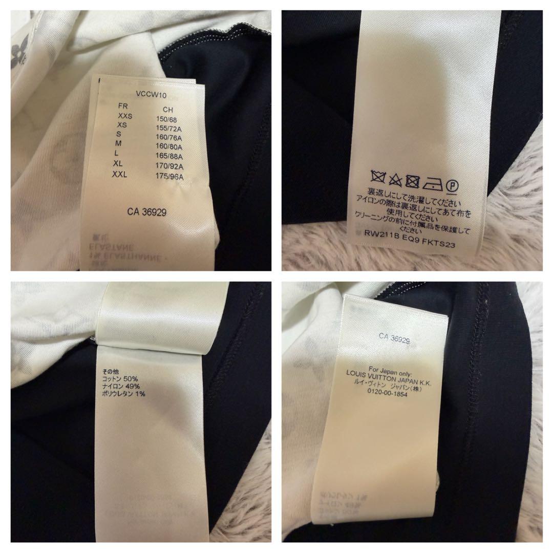 ルイ・ヴィトン21SS/シルバーモノグラムショルダーフラップカットソー/Tシャツ